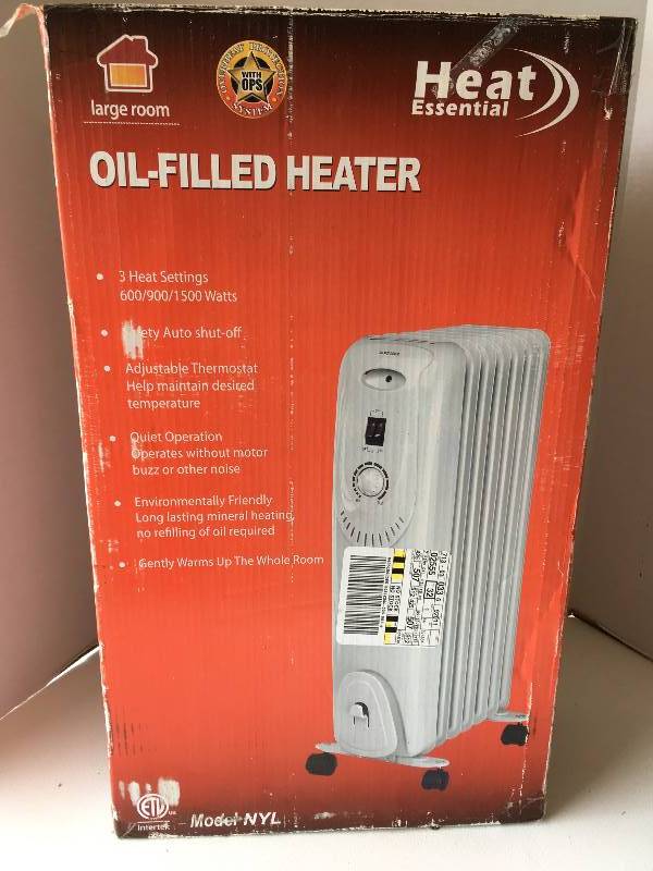 lot 89 image: Oil Filled Electric Heater
