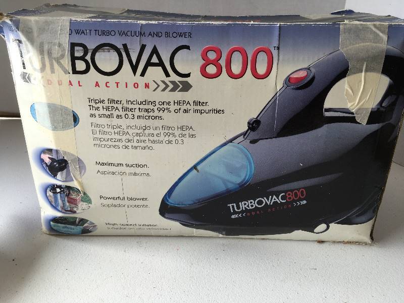 lot 109 image: TurboVac 800 Hand Held Vacuum