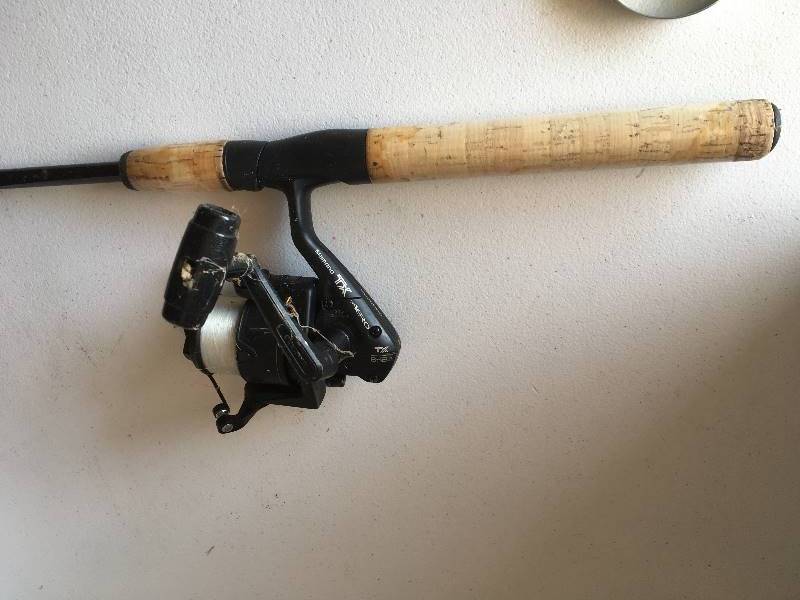 lot 194 image: Shimana TX AERO 8-12A Reel & TriForce X Rod