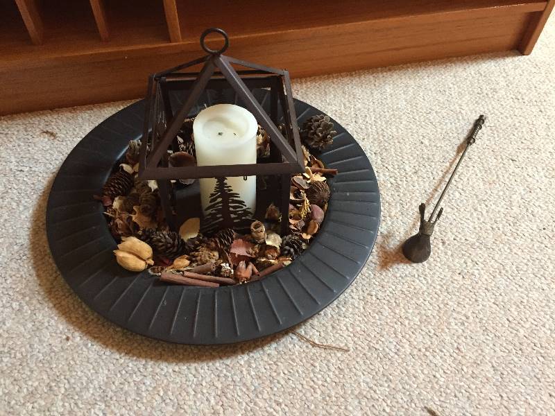 lot 207 image: Candle Centerpiece with Moose Snuffer