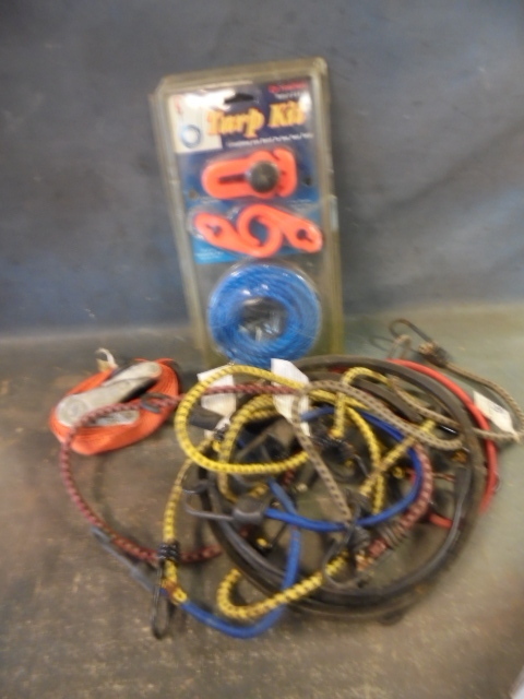 Bungee Cords, Ratchet Strap and More