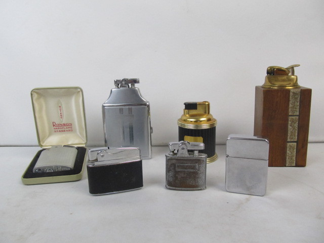 lot 73 image: Lot of Vintage Table etc Cigarette Lighters