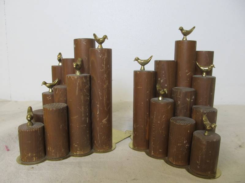 lot 40 image: Pair of Mid Century Italian Birds on Pier Bookends