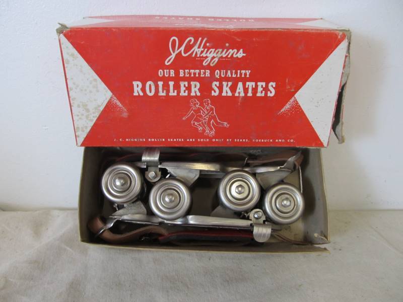 lot 60 image: Vintage JC Higgins Roller Skates wOriginal Box