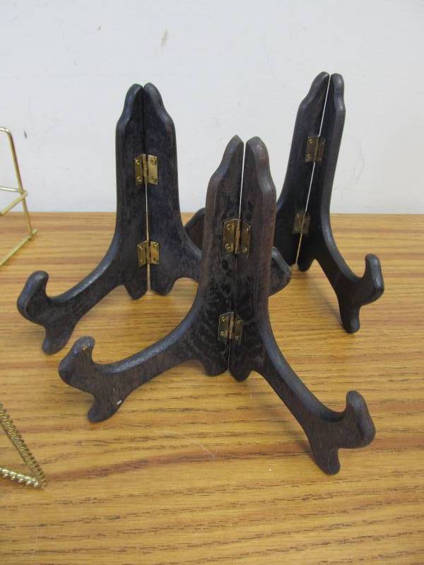 lot 144 image: Group of Ornate Plate Display Holders