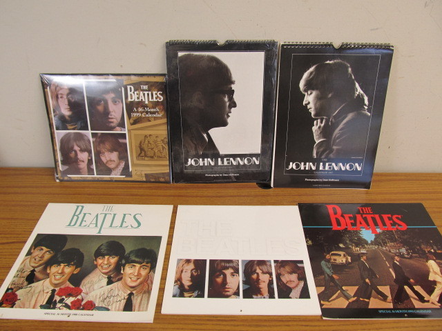 lot 133 image: Group of Unused BEATLES Calendars