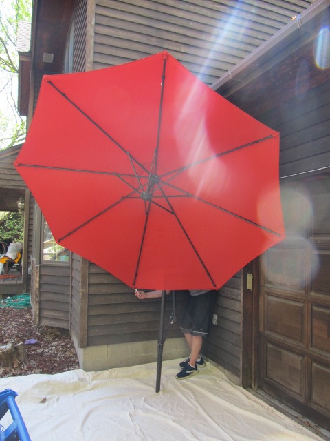 lot 52 image: NEW Large Cantilever Umbrella