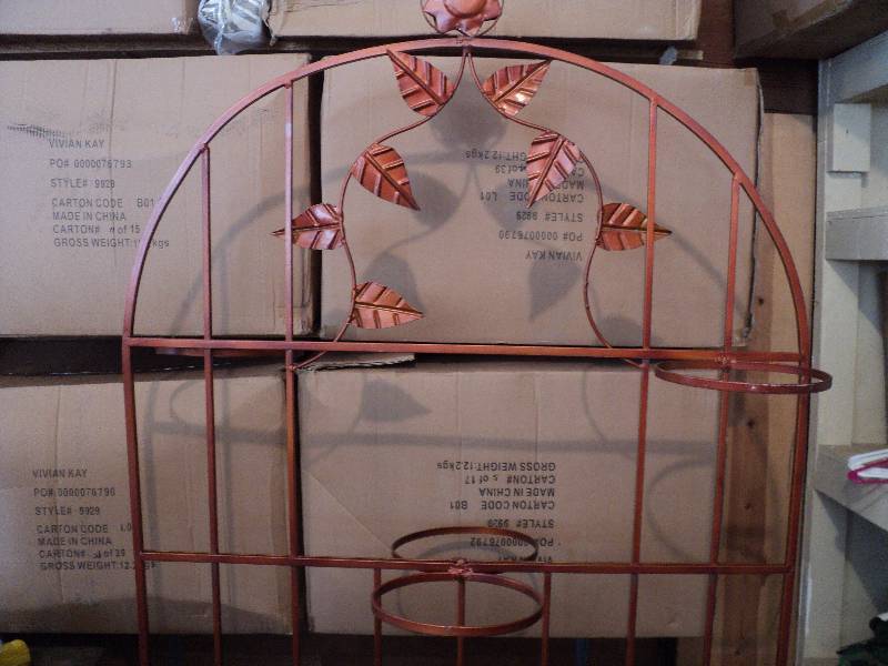 arbor with planters on  both sides ...