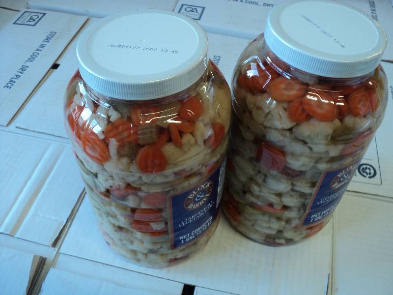 Giardiniera vegetable mix - 2 1 gal...