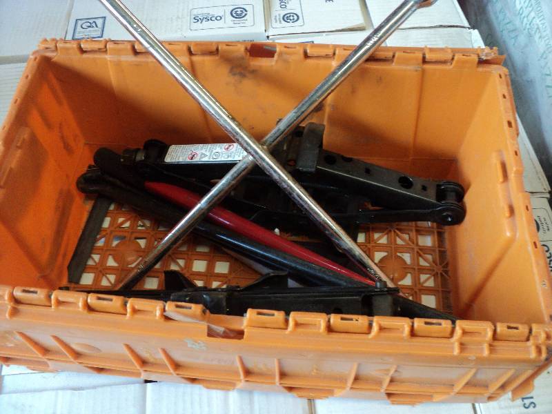 tub of tools...