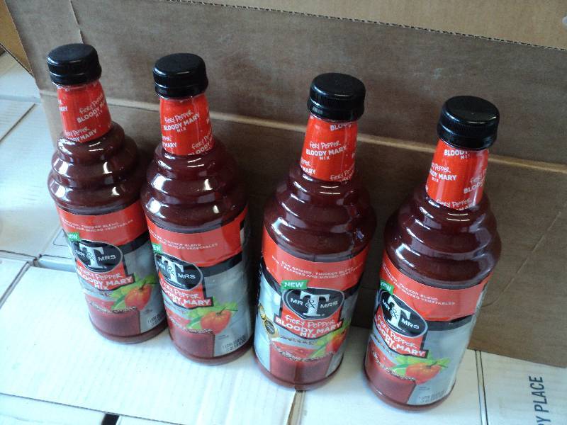 4 1 quart bottles of Mr. and Mrs. T...