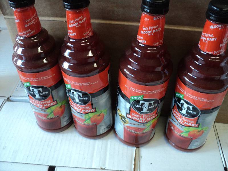 4 1 quart bottles of Mr. and Mrs. T...