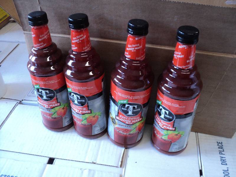 4 1 quart bottles of Mr. and Mrs. T...