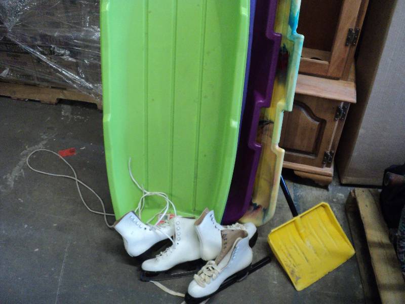 sleds and ice skates...