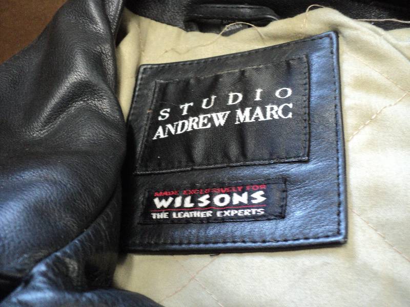 Wilsons XL leather coat and 2 purs...