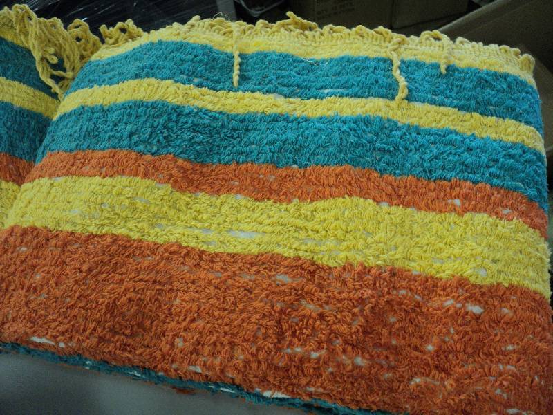 Full striped chenille bedspread...
