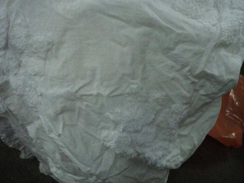 twin size white chenille bedspread ...