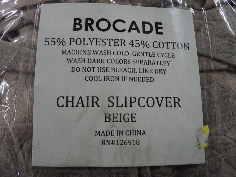 Brocade chair slip cover...