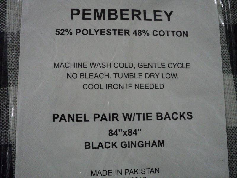 Pemberley panel pair with tiebacks...