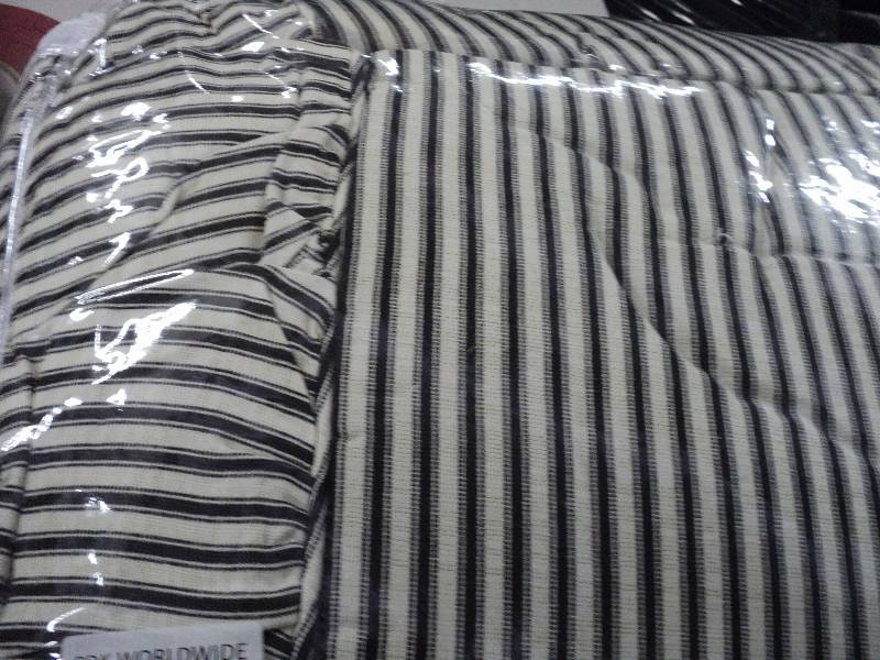 king size black toile bedspread...