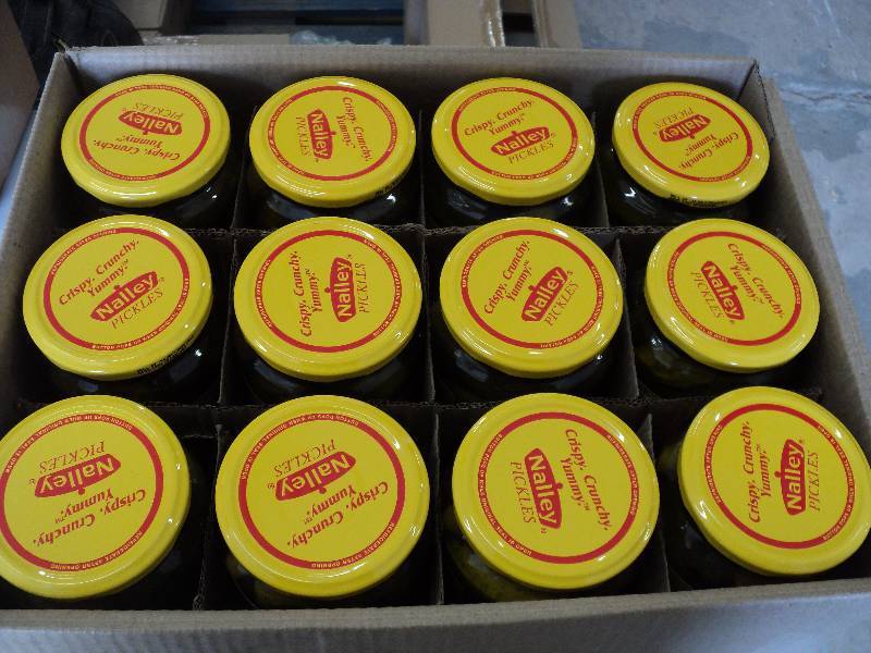 12 24 ounce Nalley Pickles...
