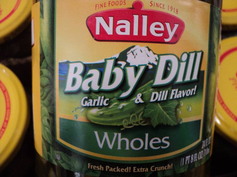 12 24 ounce Nalley Pickles...