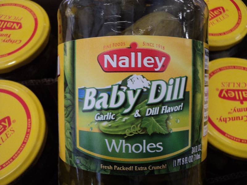 12 24 ounce Nalley Pickles...