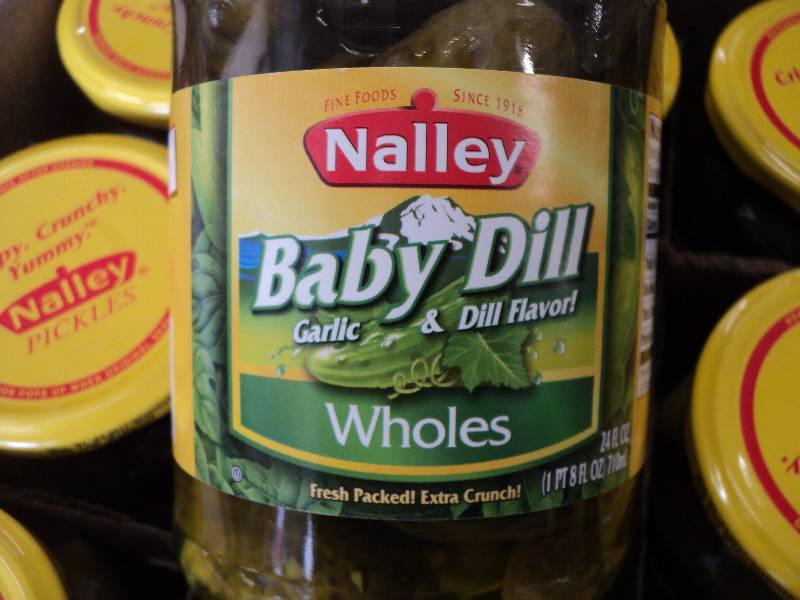 12 24 ounce Nalley Pickles...