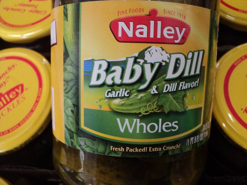 12 24 ounce Nalley Pickles...