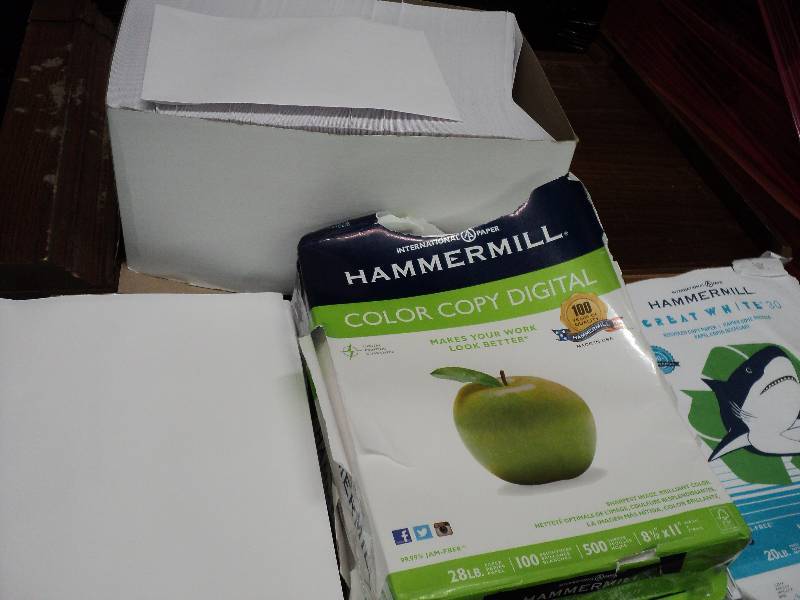 2000 sheets of 8.5x11 copy paper, 5...