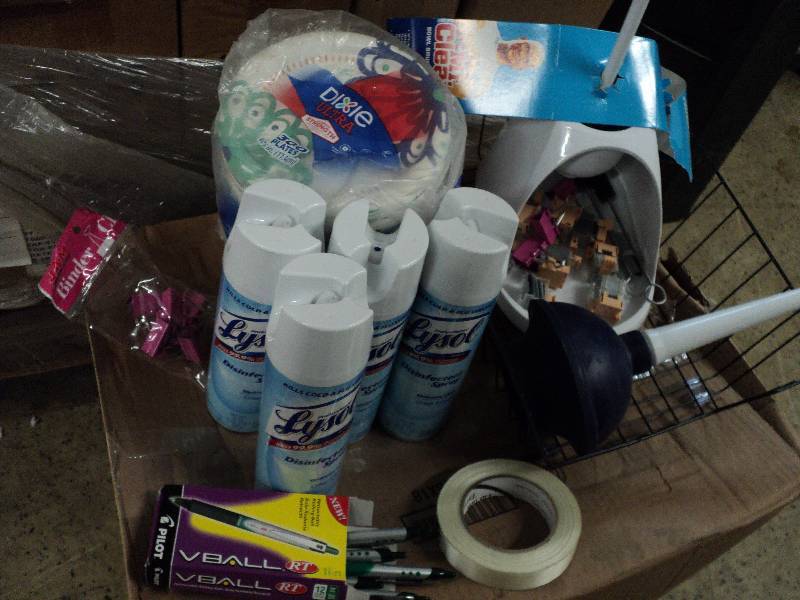 office supplies and cleaning suppli...