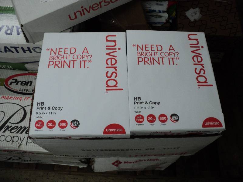 5000 sheets Universal copy paper...