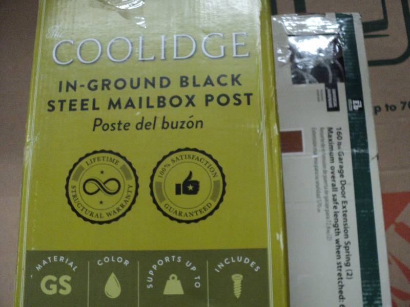 Coolidge inground steel mailbox pos...