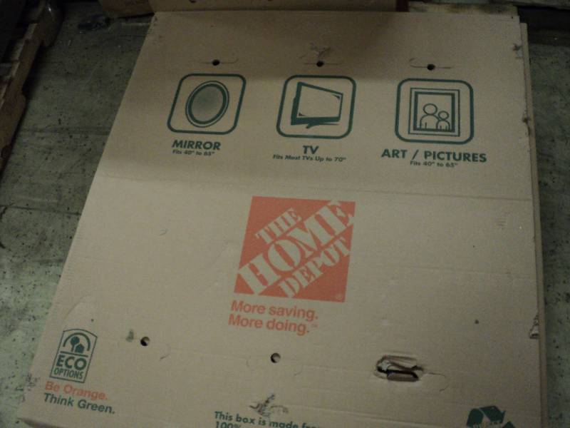 2 T.V. or mirror storage boxes...