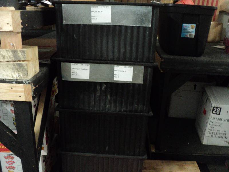 4 heavy duty totes with dividers 23...