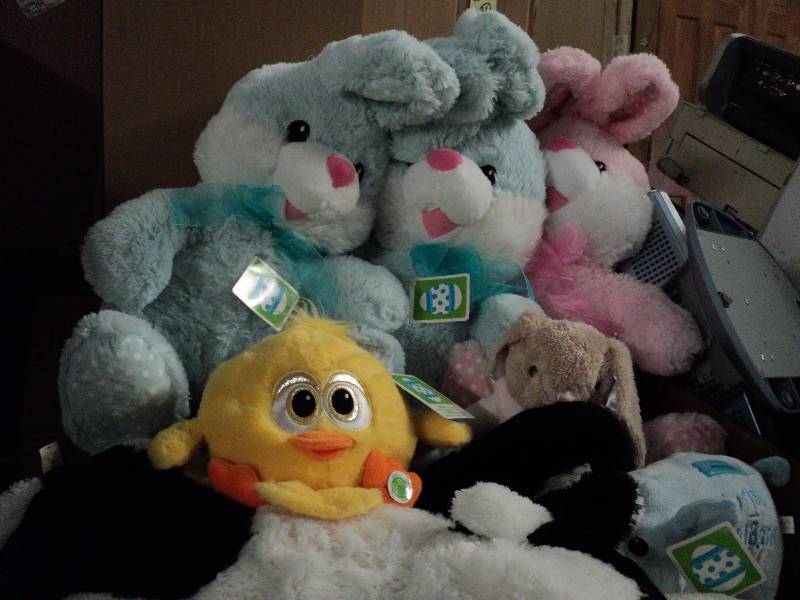 7 stuffed animals...