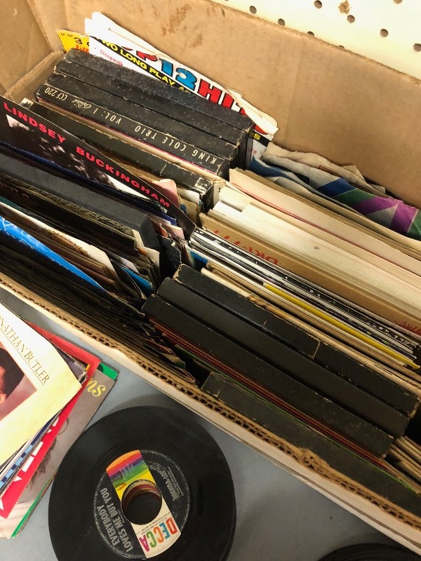 lot 20 image: Lot of Unsleeved 45 Records and Picture Sleeves wo Records