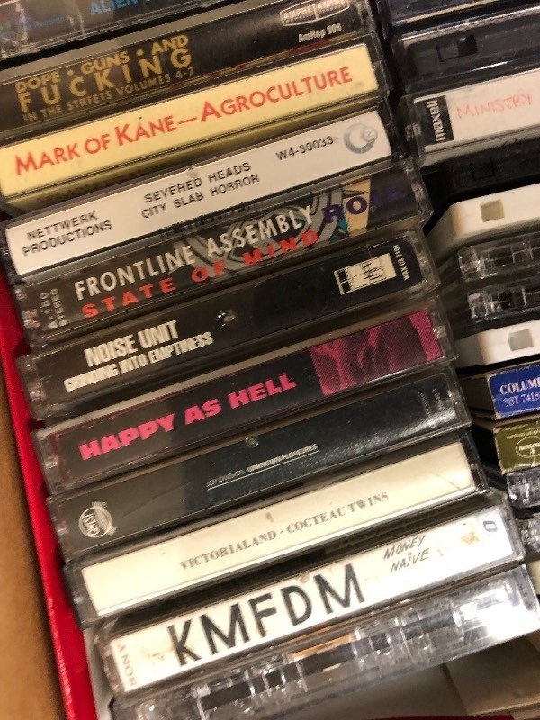 lot 39 image: Large Box of Tapes - Cassettes - Demos - MixTapes -  Some Rare Titles
