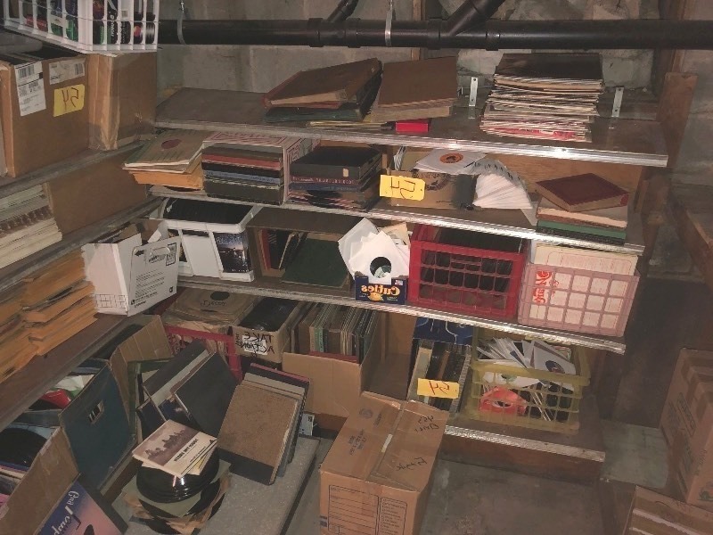 lot 54 image: Very Large Lot of Mixed Items - LPs, 78s, Books, 45s, Tapes - EVERYTHING IN THE PHOTOS EXCEPT THE SHELVES