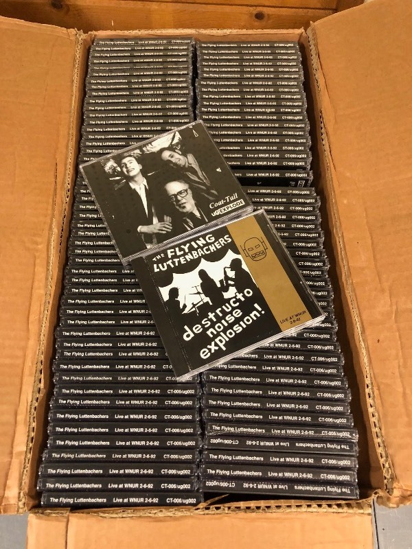 lot 60 image: Box full of Sealed Mint CDs - 75 Count The Flying Luttenbachers LIVE
