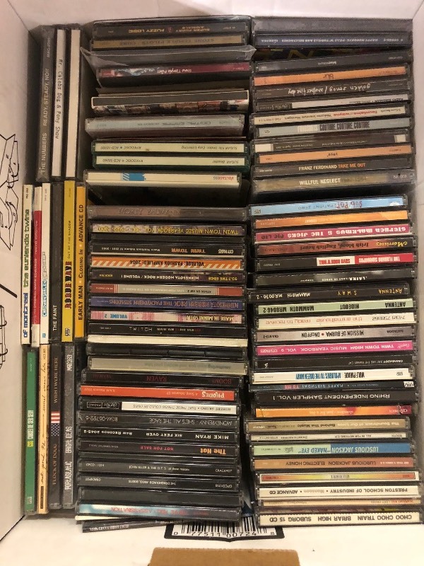 lot 83 image: Box of Indie Local CDs - Rare & Some Sealed - Franz Ferdinand - Luscious Jackson