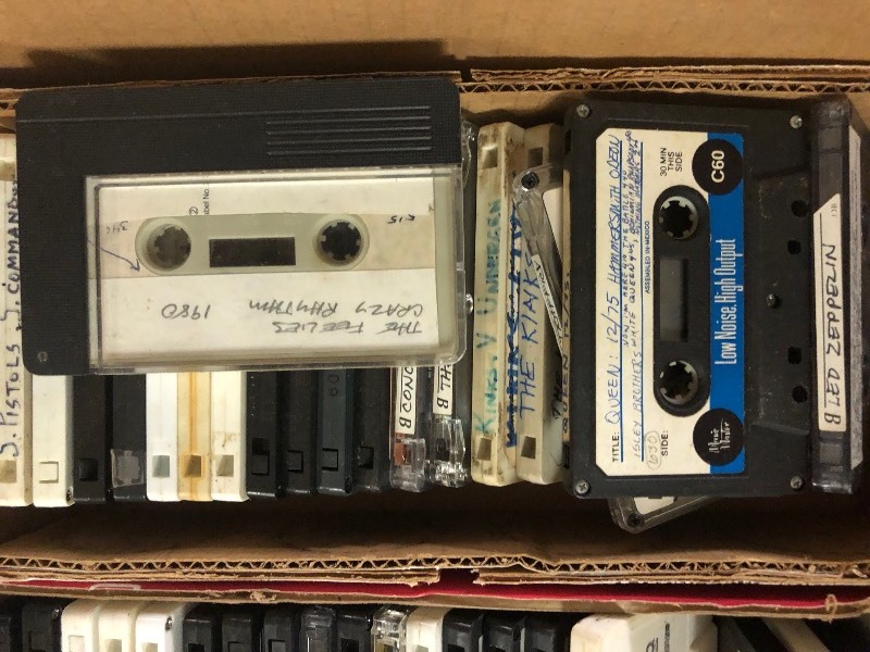 lot 93 image: Very Large Heavy Box of Tapes - Cassettes - MixTapes - Bootlegs - James Brown