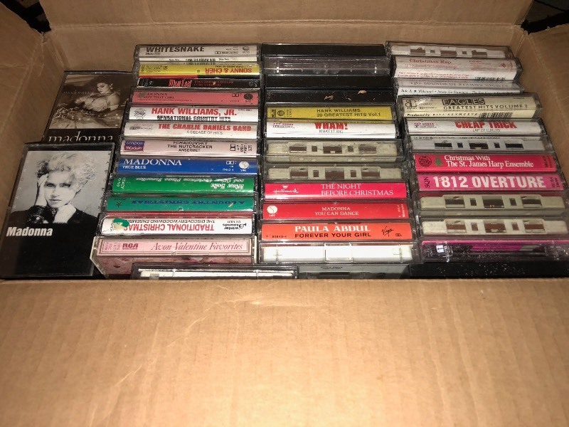 lot 104 image: Lot of Tapes  Cassettes - Madonna - Cheap Trick - Eagles - Cheap Trick