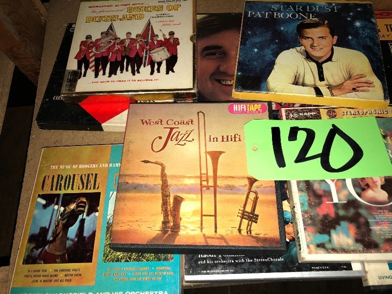 lot 120 image: Lot of Reel to Reel Tapes -