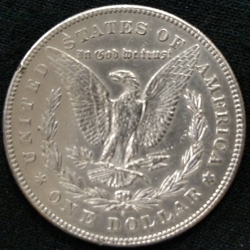 1878 S 7 Tail Feathers Morgan Silve...