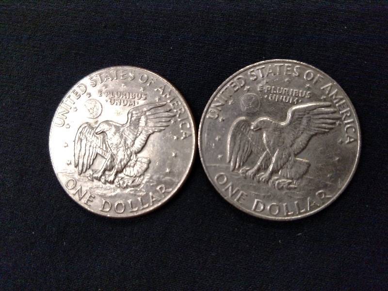 1977 D & 1978 Eisenhower Dollars...