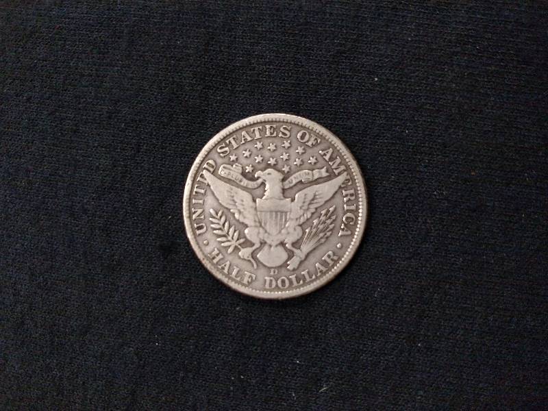 1906 D Barber Silver Half Dollar...
