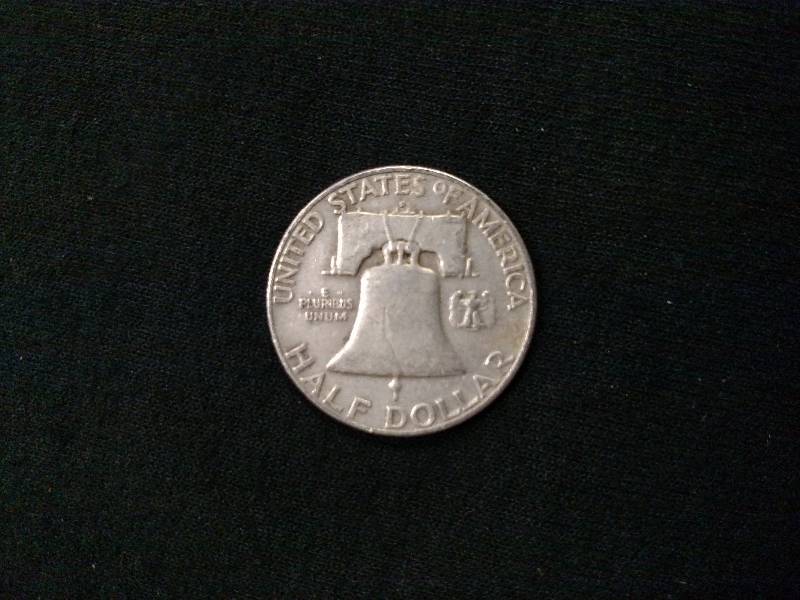 1952 D Franklin Silver Half Dollar...