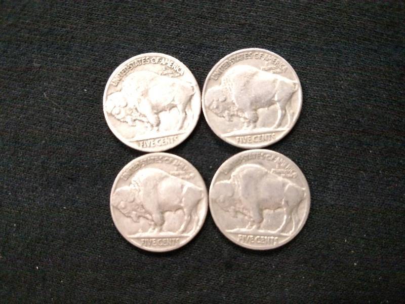 (4) 1936 Buffalo Nickels...