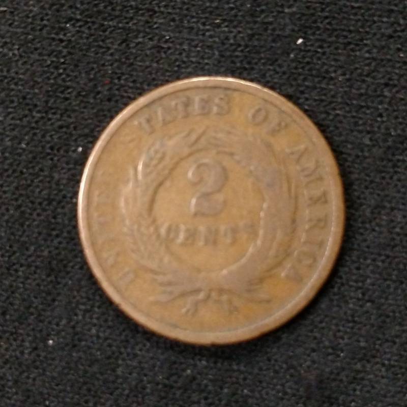 1865 Shield 2 Cent Piece...